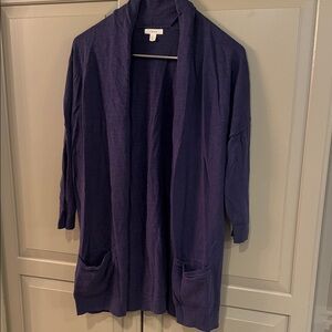 Caslon Lavender Knit Cardigan